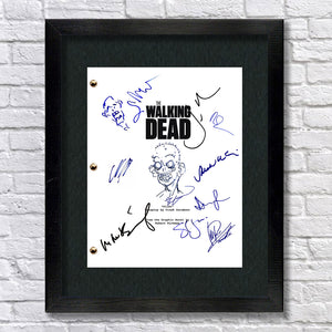 The Walking Dead Signed Script Screenplay Autograph Reprint - Andrew Lincoln - Norman Reedus - Jon Bernthal - Chandler Riggs - Steven Yuen