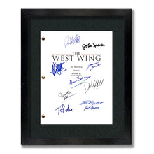 West Wing Tv Show Script Screenplay Card Gift Signed Autograph Reprint - Aaron Sorkin, Jed Barlet, Martin Sheen, Lyman, Seaborn, Cregg