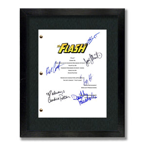 The Flash TV Signed Script Screenplay Autograph Reprint - Grant Gustin - Candice Patton - Danielle Panabaker - Rick Cosne