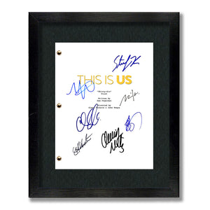 This is Us TV Signed Script Screenplay Autograph Reprint - Milo Ventimiglia - Mandy Moore - Chrissy Metz - Justin Hartley