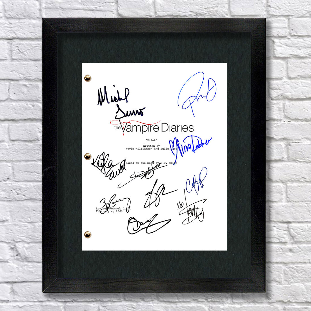 Vampire Diaries TV Show Pilot Script Screenplay Signed Autograph Reprint -  Paul Wesley, Ian Somerhalder, Zach Roerig, Nina Dobrev