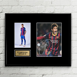Neymar JR Autograph Signed Poster Art Print Artwork - FC Barcelona