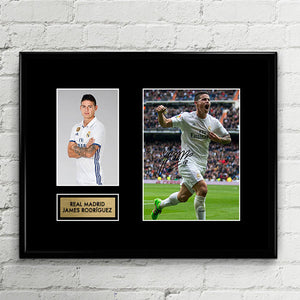 James Rodriguez Autograph Signed Poster Art Print Artwork - Real Madrid
