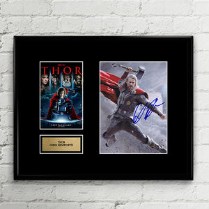 THOR - The Avengers - Chris Hemworth - Autograph Signed Poster Art Print Artwork