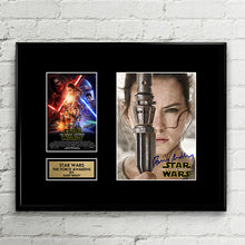 Rey Daisy Ridley Signed - Star Wars The Force Awakens - The Last Jedi - Autograph Signed Poster Art Print Artwork