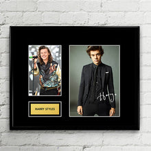 Harry Styles - Autograph Signed Poster Art Print Artwork - One Direction fans must-see - Brit MTV Awards