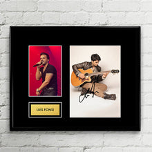 Luis Fonsi Autografo - Autograph Signed Poster Art Print Artwork - Latin Grammy Billboard Artiste - Despacito Justin Bieber Daddy Yankee