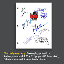 The Big Bang Theory Signed Script Screenplay Autograph Reprint - Jim Parsons - Johnny Galecki - Kaley Cuoco - Melissa Rauch