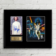 Princess Leia Carrie Fisher Star Wars - Autograph Signed Poster Art Print Artwork