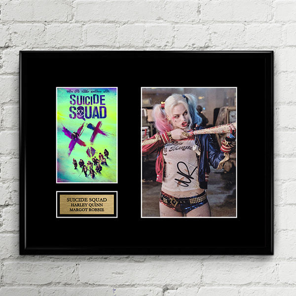 Harley Quinn - Margot Robbie Suicide Squad - Signed Poster Art Print Artwork