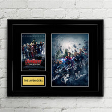 The Avengers Cast Autograph Signed Poster Art Print Artwork - Feat. Iron Man, Captain America, Black Widow, Hulk, Thor, Hawkeye, Nick Fury,