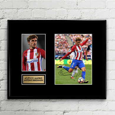 Antoine Griezmann - Signed Poster Art Print Artwork - Atletico Madrid