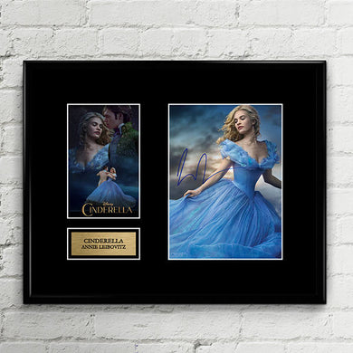 Cinderella Movie - Annie Leibovitz - Disney Princess Autograph Signed Poster Art Print Artwork