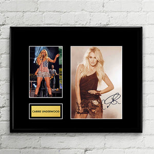 Carrie Underwood - The Fighter - Autograph - Signed Poster Art Print Artwork - Grammy Billboard