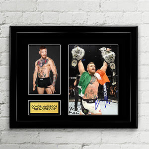 Conor McGregor - "The Notorious" UFC MMA Fighter - Signed Poster Art Print Artwork - Ultimate Fighting Championship