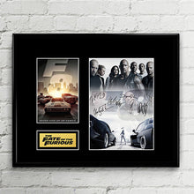 The Fate of the Furious 8 - Fast and Furious Autograph Signed Poster Art Print Artwork - Vin Diesel, Dwayne Johnson, Tyrese, Ludacris