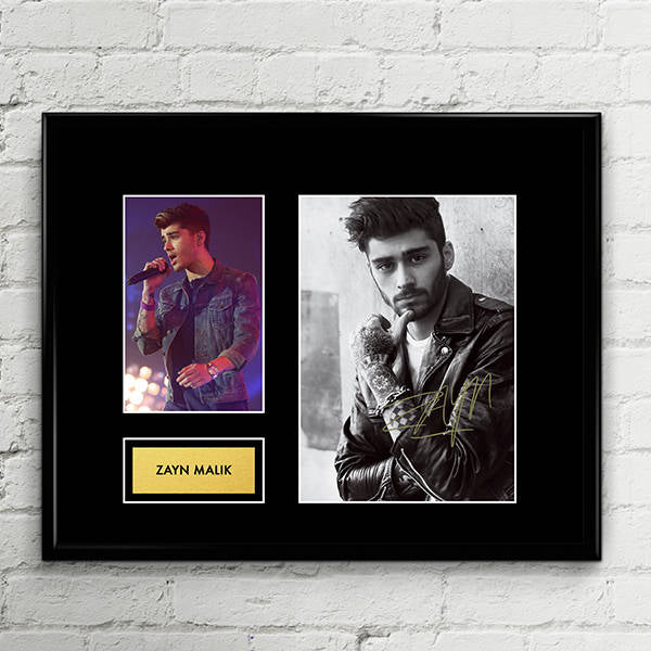 Zayn Malik - One Direction - Signed Poster Art Print Artwork - Brit MTV Awards