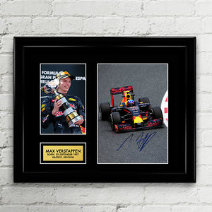 Max Verstappen - Red Bull Racing - Formula One F1 Autograph Signed Poster Art Print Artwork