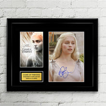 Daenerys Targaryen - Emilia Clarke - Autograph Signed Poster Art Print Artwork - Game of Thrones