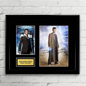 Doctor Who - Dr Who David Tennant - Autograph Signed Poster Art Print Artwork - Tenth 10th Doctor Who