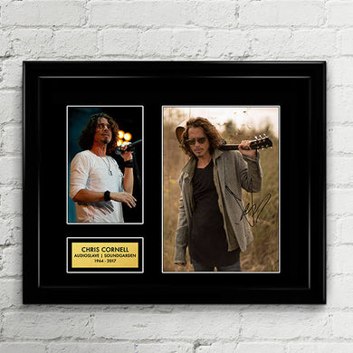 Chris Cornell Autograph - Poster Signed Art Print Artwork - Grammy Billboard - Lead Vocalist Soundgarden Audioslave - Black Hole Sun