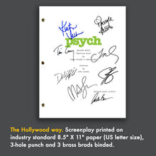 Psych Signed Script Screenplay Autograph Reprint - James Roday - Dule Hill - Timothy Omundson - Corbin Bernsen