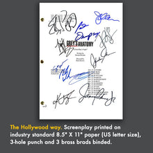 Grey's Anatomy TV Signed Script Screenplay - Ellen Pompeo - Patrick Dempsey - Katherine Heigl