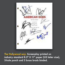 American Gods - Neil Gaiman Pilot Episode TV Script Screenplay Signed Autograph Reprint - Ricky Whittle, Emily Browning, Ian McShane