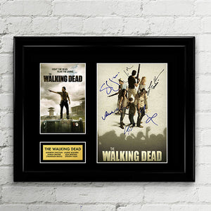 The WALKING DEAD Cast Signed Poster Print Photo Autograph Tv Show