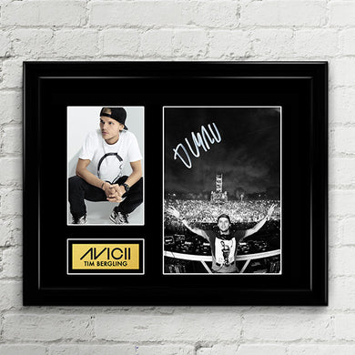 AVICII - Tim Bergling - Autograph Signed Poster Art Print Artwork - Wake Me Up - Swedish DJ Billboard