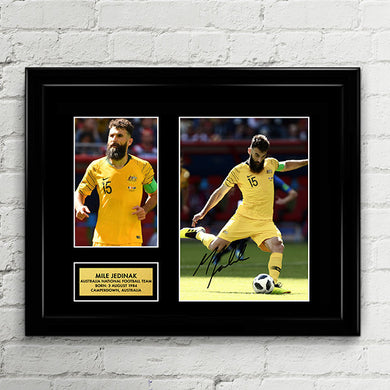 Mile Jedinak - Australia National Football Team Socceroos - Fifa World Cup 2018 Signed Poster Art Print Artwork - Tim Cahill