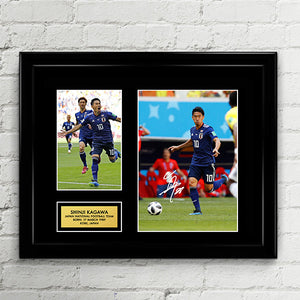 Shinji Kagawa - Japan National Football Team - Fifa World Cup 2018 - Signed Poster Art Print Artwork